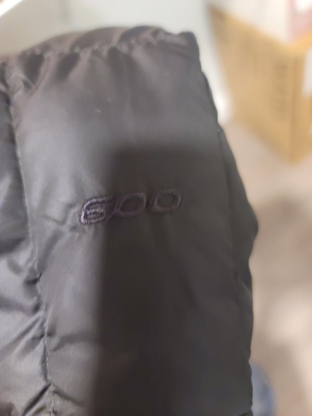 The North Face Long Puffer Jacket Women M Black Goose Down 600 No Hood - Picture 7 of 7